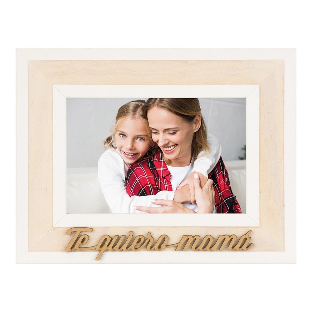 Marco de Fotos 10x15 Horizontal para Mamá + Impresión de REGALO