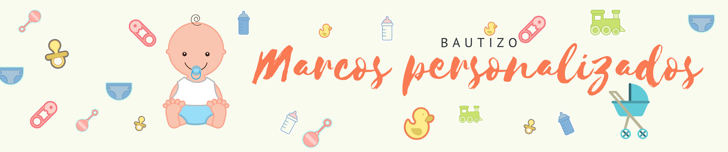 MARCOS PERSONALIZADOS BAUTIZO BEBE