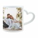 Taza personalizada con asa corazón