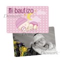 Tarjeta PVC bebé rosa