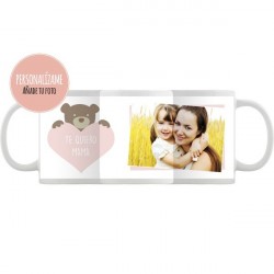 Taza personalizada Te Quiero Mamá osito