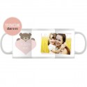 Taza con Foto "Te Quiero Mamá" osito