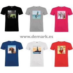 Camiseta Algodón Personalizada sin Recorte