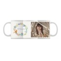 Taza con Foto  Personalizada Comunión Flores