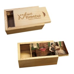Caja USB Madera Rectangular Personalizado
