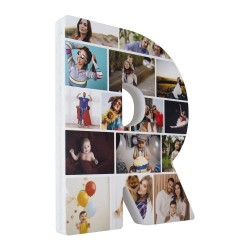 Letras y números con foto 
