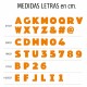 Letras y números con foto 