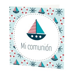 Tarjetón Comunión Personalizado