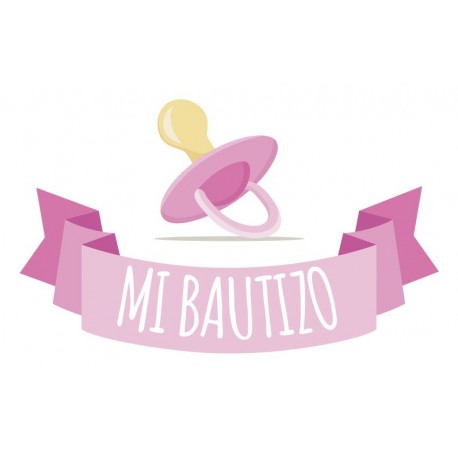 Tarjeta PVC chupete rosa