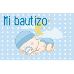 Tarjeta PVC bebé azul