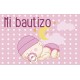 Tarjeta PVC bebé rosa