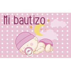 Tarjeta PVC bebé rosa
