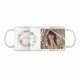 Taza con Foto  Personalizada Comunión Flores