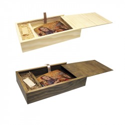 Caja Madera para Fotos 15x20 + usb Corredera