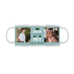 Taza con foto blanca Día del Padre Diseño 2