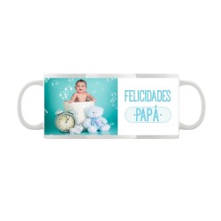 Taza con foto blanca Día del Padre Diseño 4
